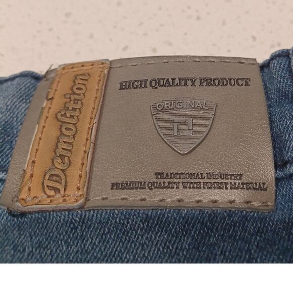 Demolition Blue Jeans Pants Size 14 Women's - Picture 5 of 7